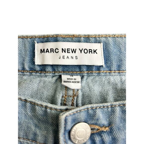 Marc New York Jeans Straight Leg Cargo Jeans Sz 14 Light Blue Wash Relaxed - Picture 4 of 8
